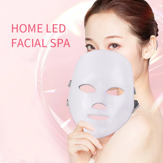Mascarilla LED Facial Profesional – Terapia de Luz Rejuvenecedora Anti-Edad y Blanqueadora