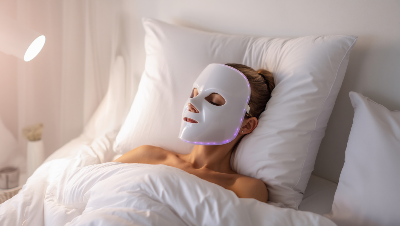 Mascarilla LED Facial Profesional – Terapia de Luz Rejuvenecedora Anti-Edad y Blanqueadora