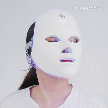 Mascarilla LED Facial Profesional – Terapia de Luz Rejuvenecedora Anti-Edad y Blanqueadora
